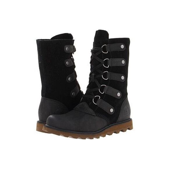 Sorel Women's Black Waterproof Scotia Lace Boot Size 6 - Picture 2 of 9